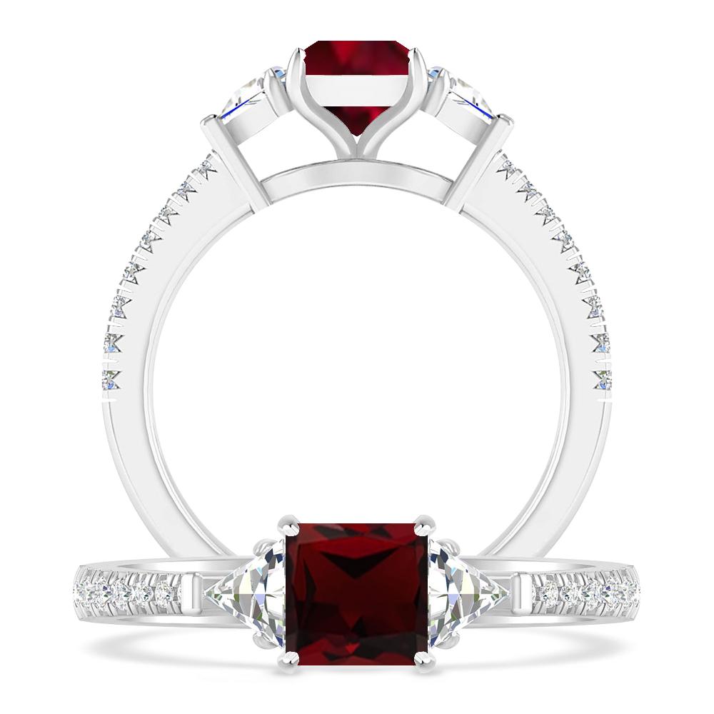 White Gold - Garnet