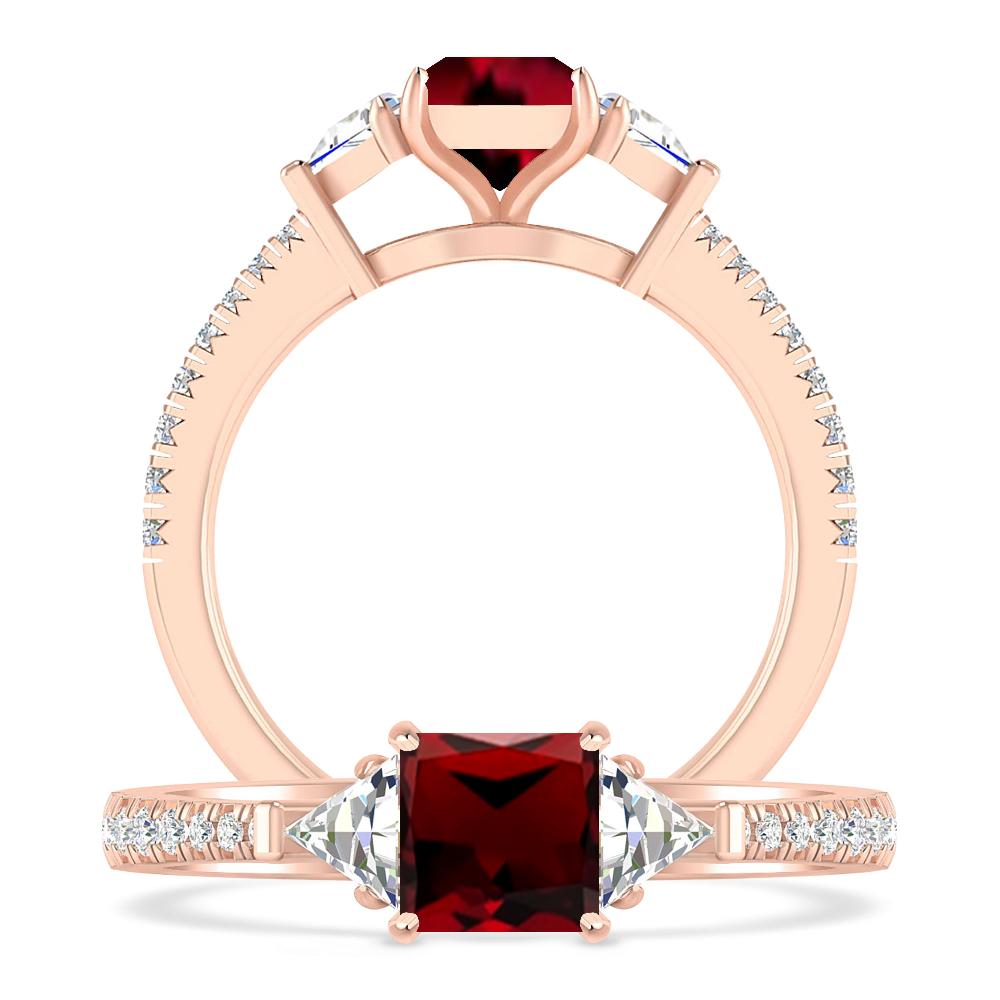 Rose Gold - Garnet