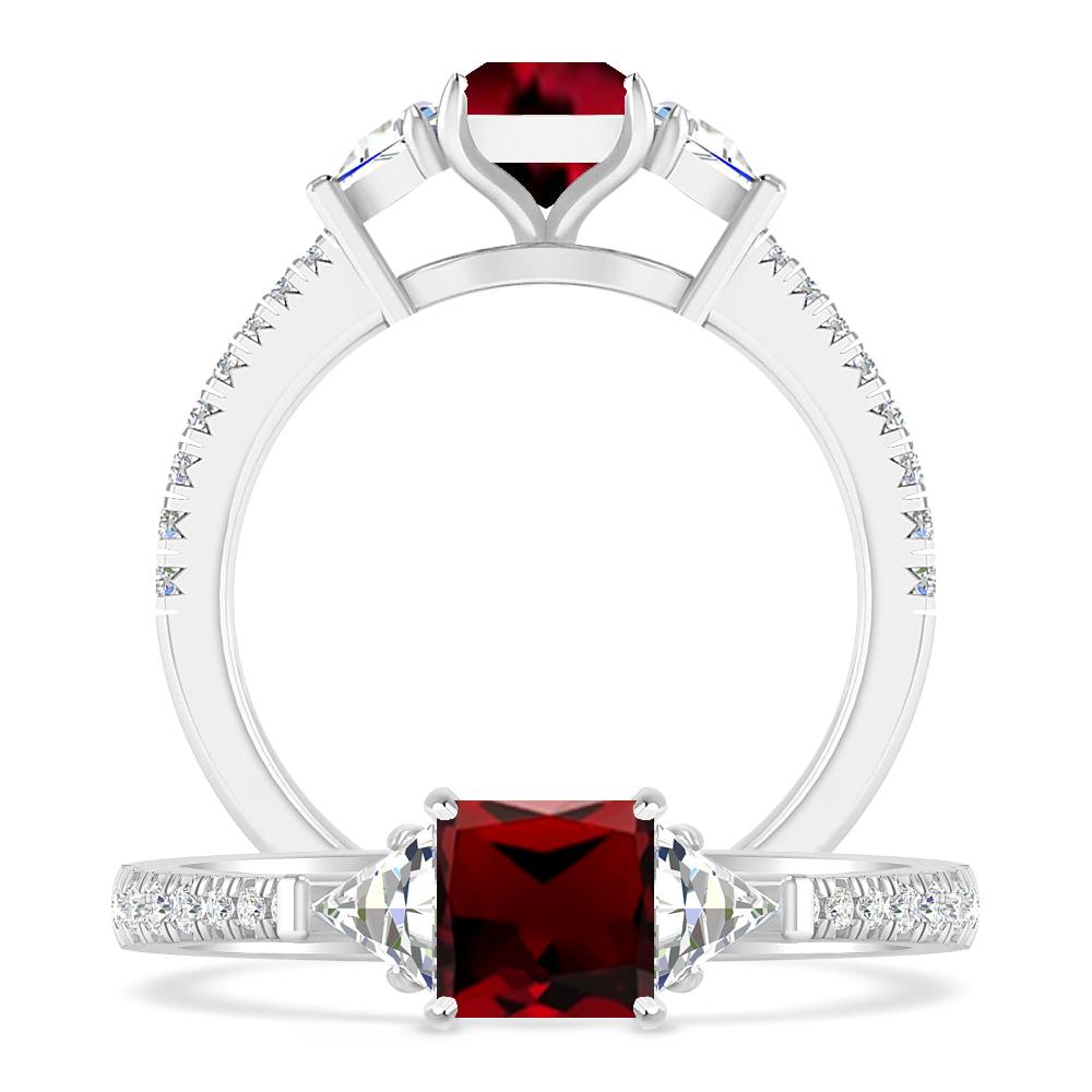 White Gold - Garnet