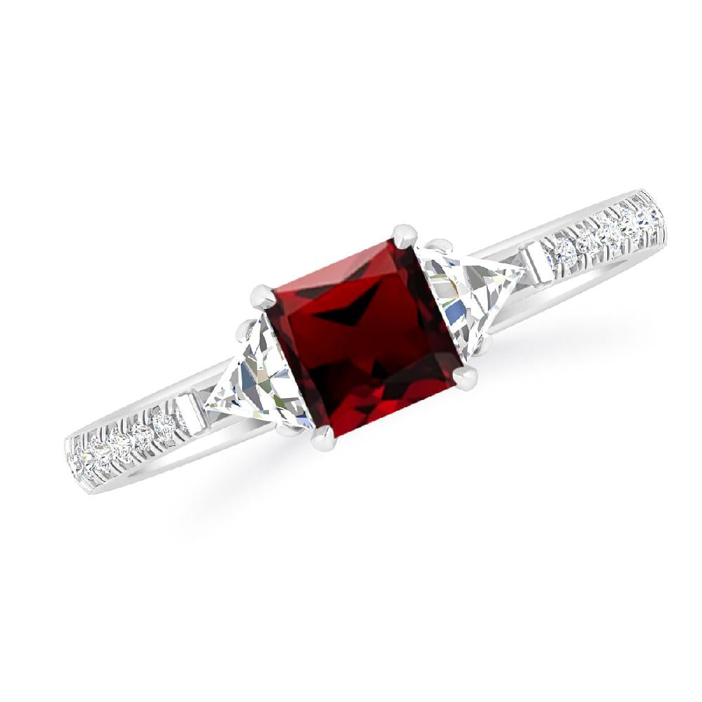 White Gold - Garnet