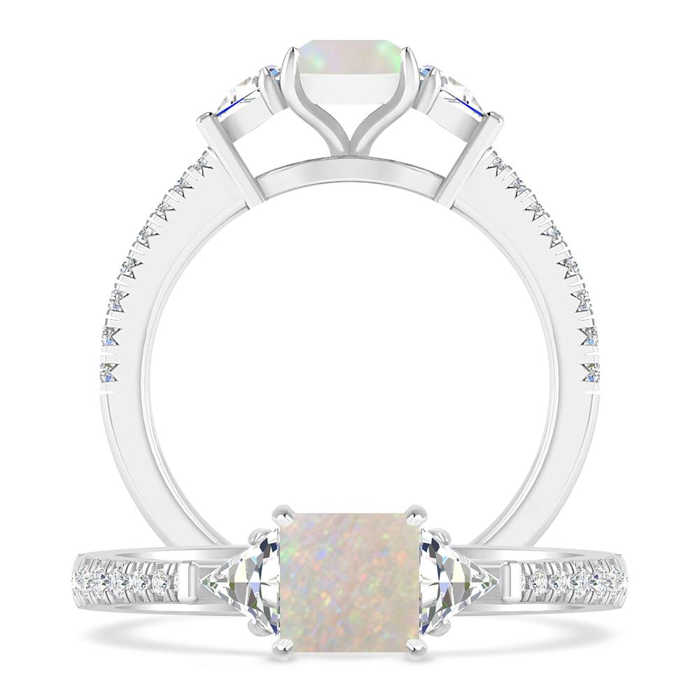 White Gold - Opal