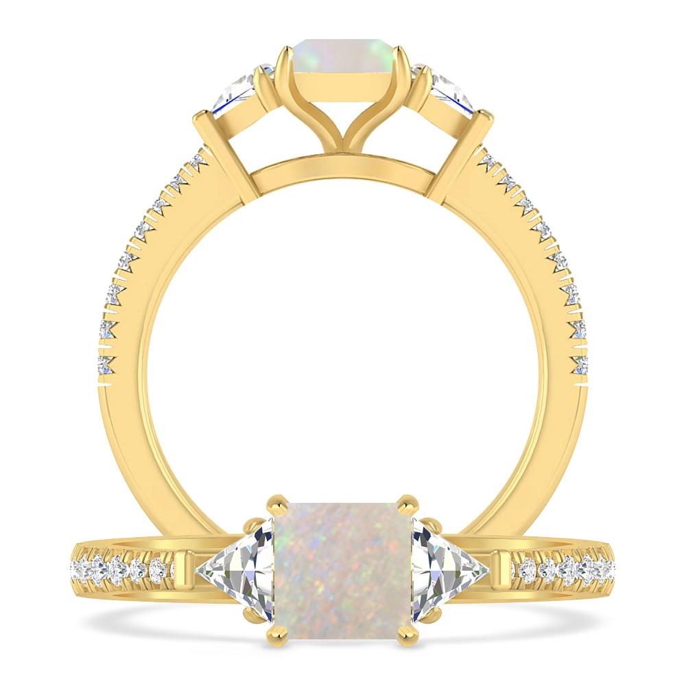 Yellow Gold - Opal