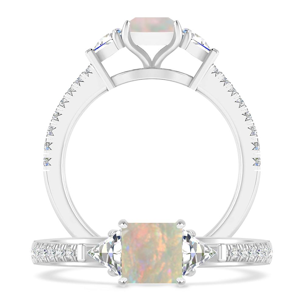 White Gold - Opal