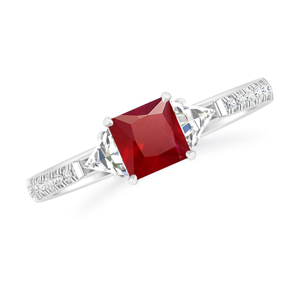 White Gold - Ruby