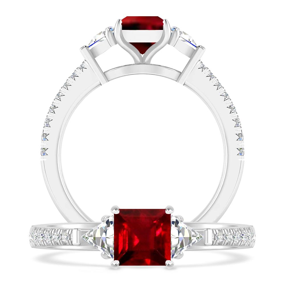 White Gold - Ruby