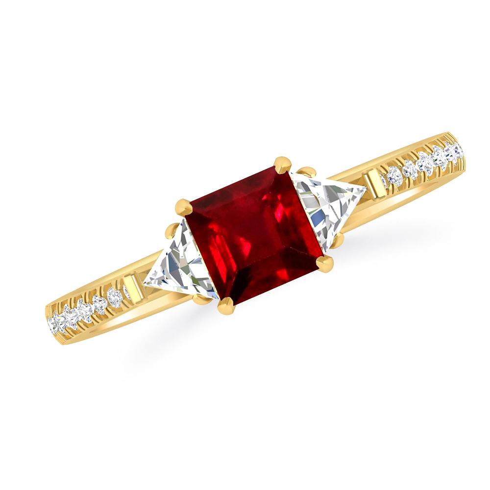 Yellow Gold - Ruby