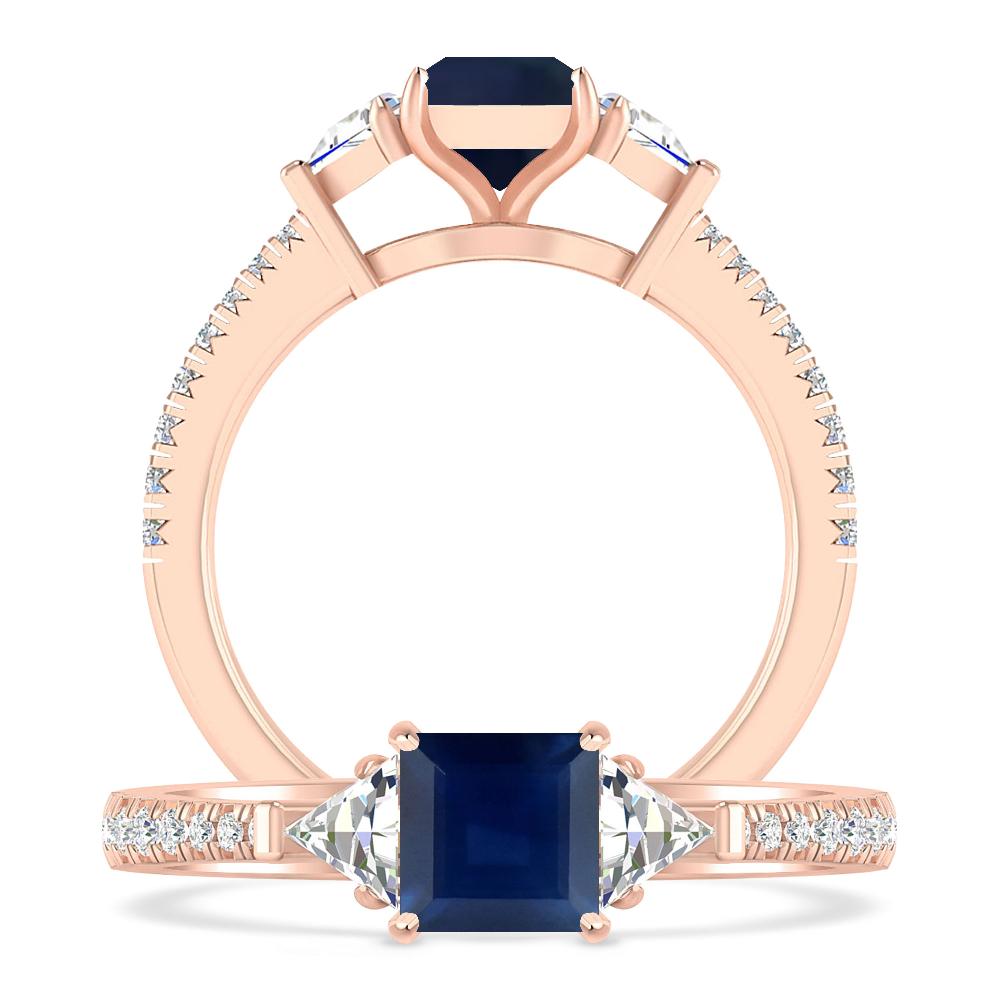 Rose Gold - Sapphire