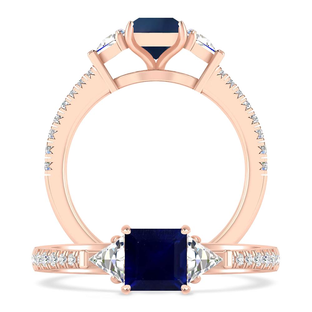 Rose Gold - Sapphire