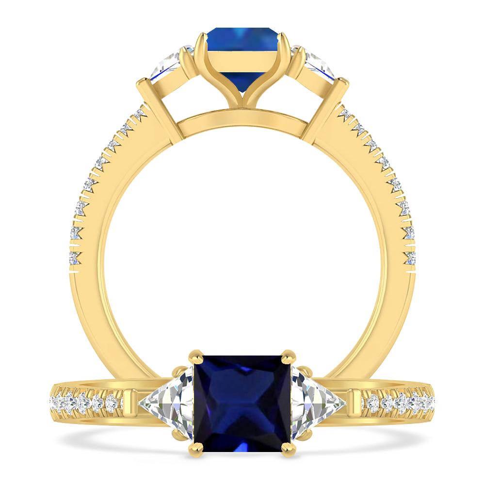 Yellow Gold - Sapphire