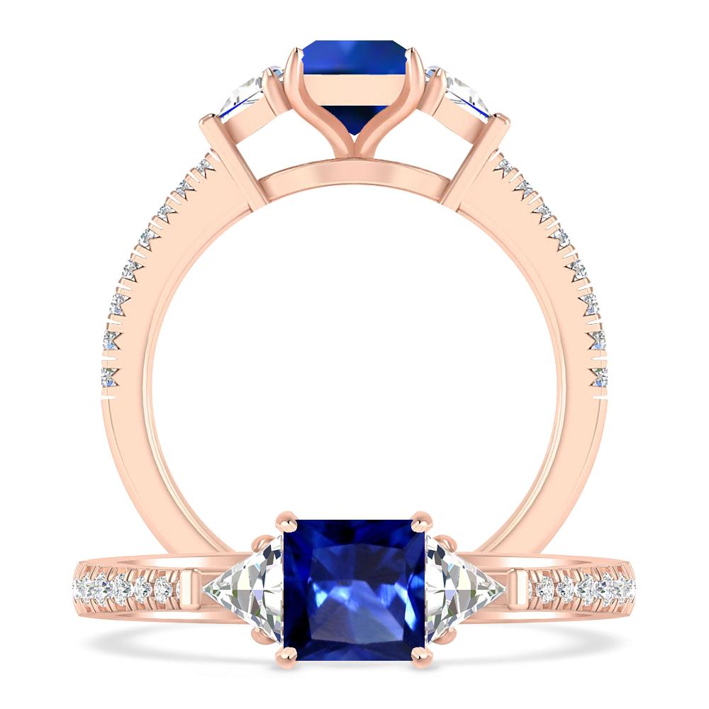 Rose Gold - Sapphire