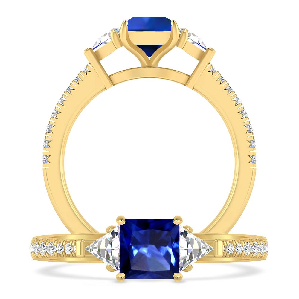 Yellow Gold - Sapphire