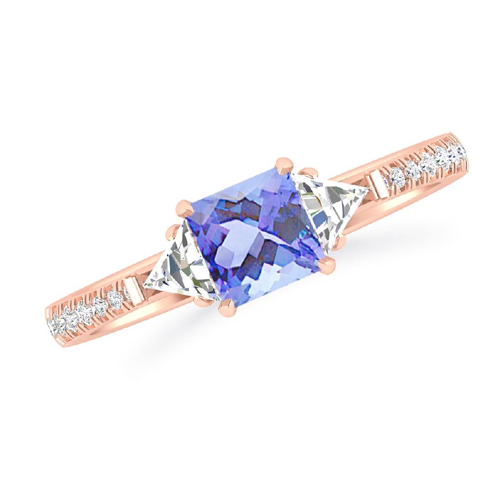 Rose Gold - Tanzanite