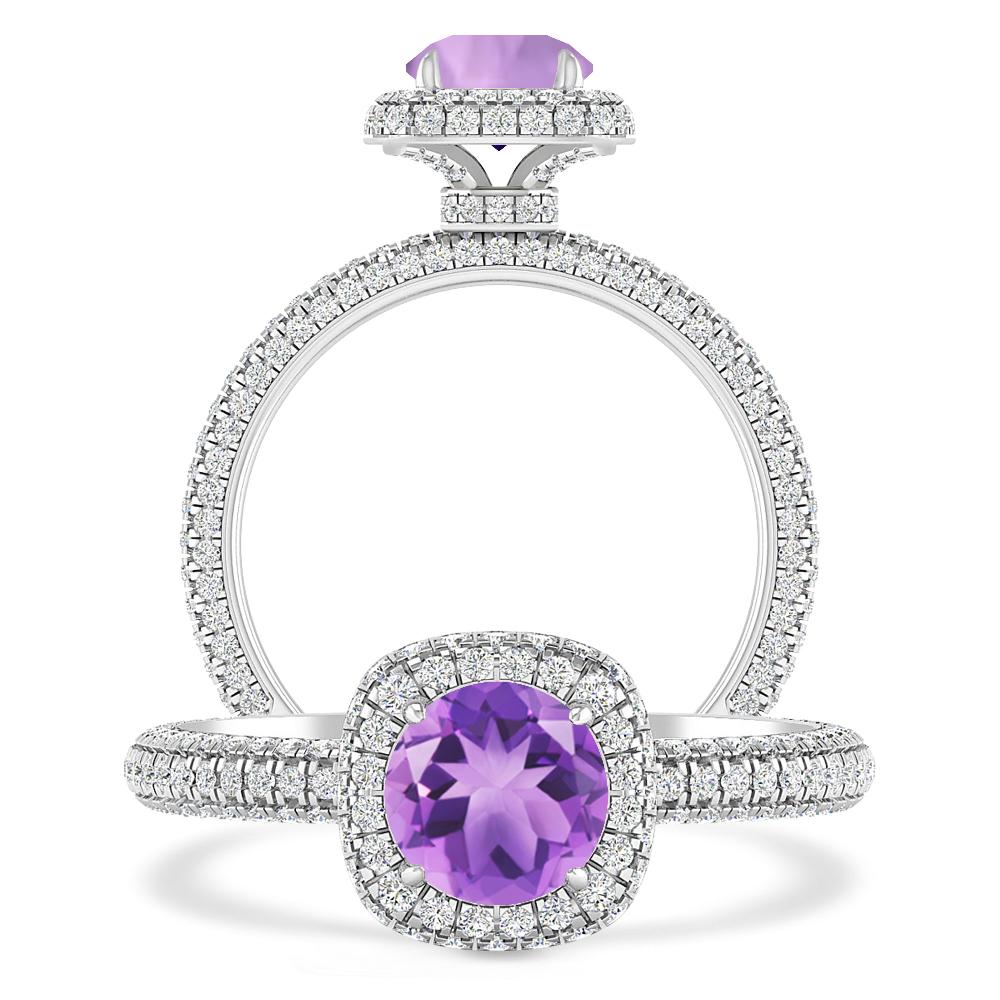 White Gold - Amethyst