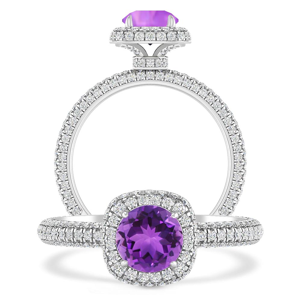 White Gold - Amethyst