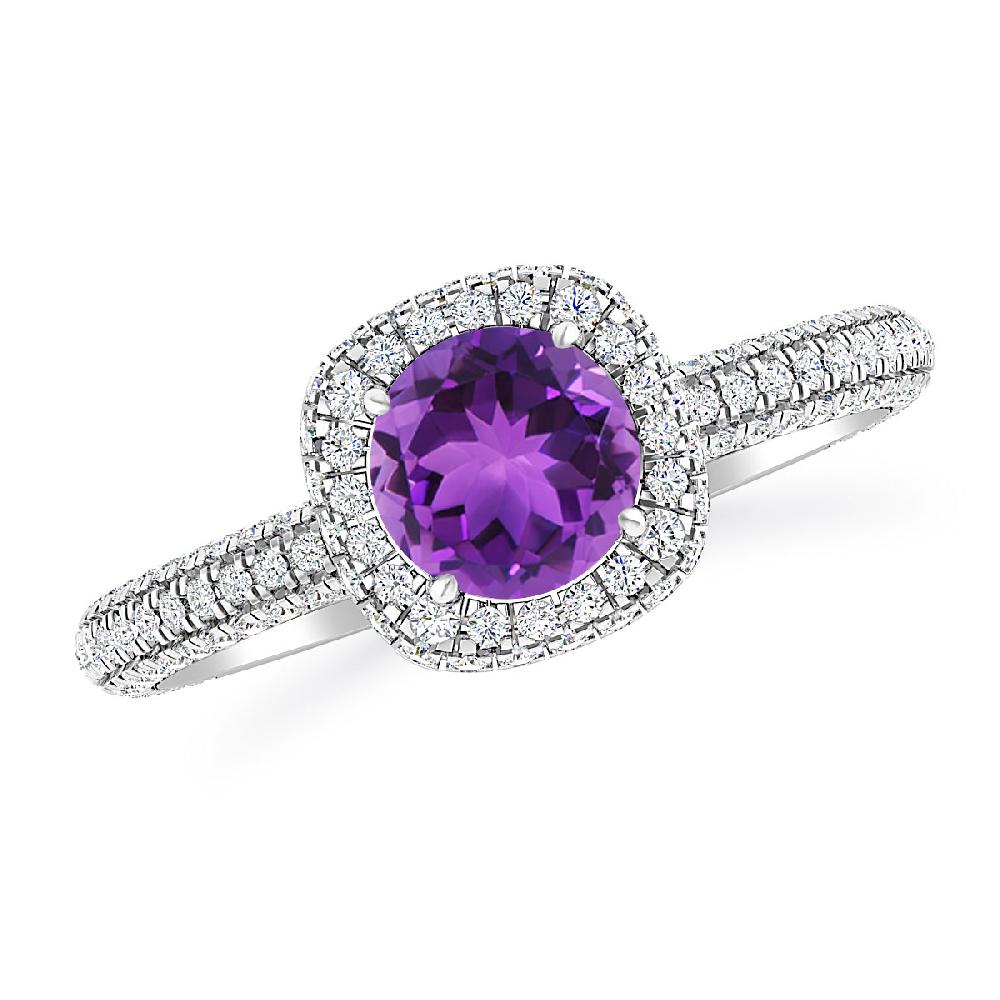 White Gold - Amethyst