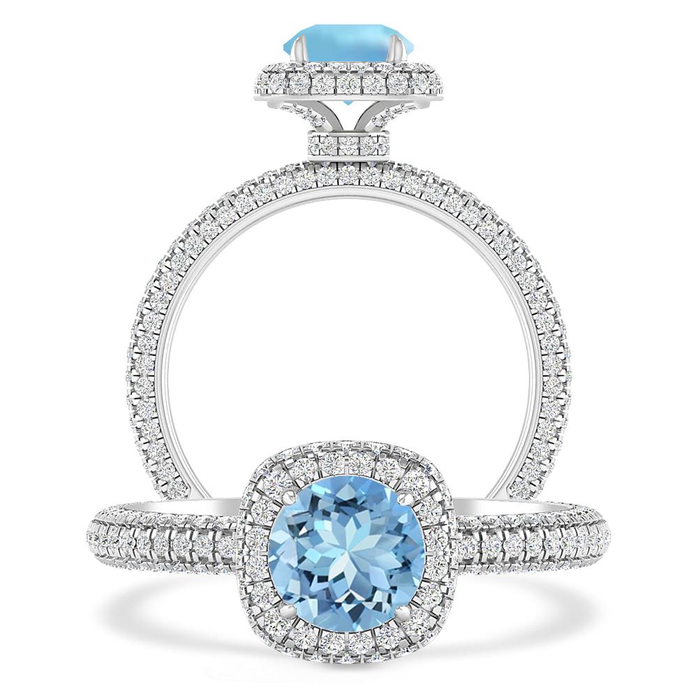 White Gold - Aquamarine