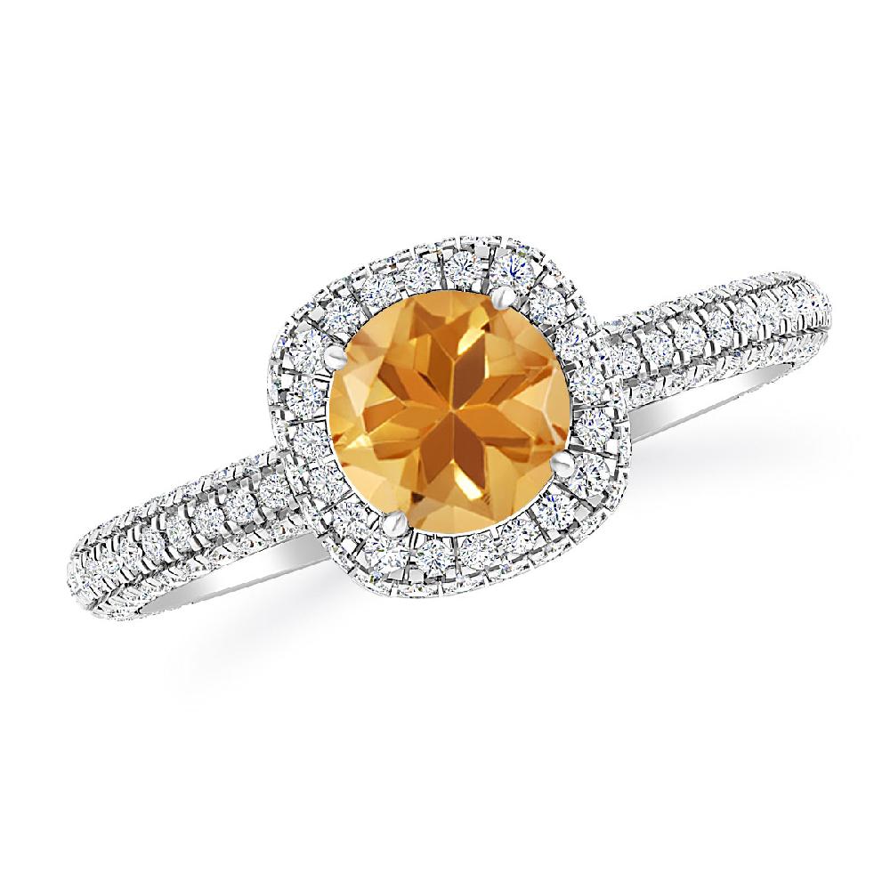 White Gold - Citrine