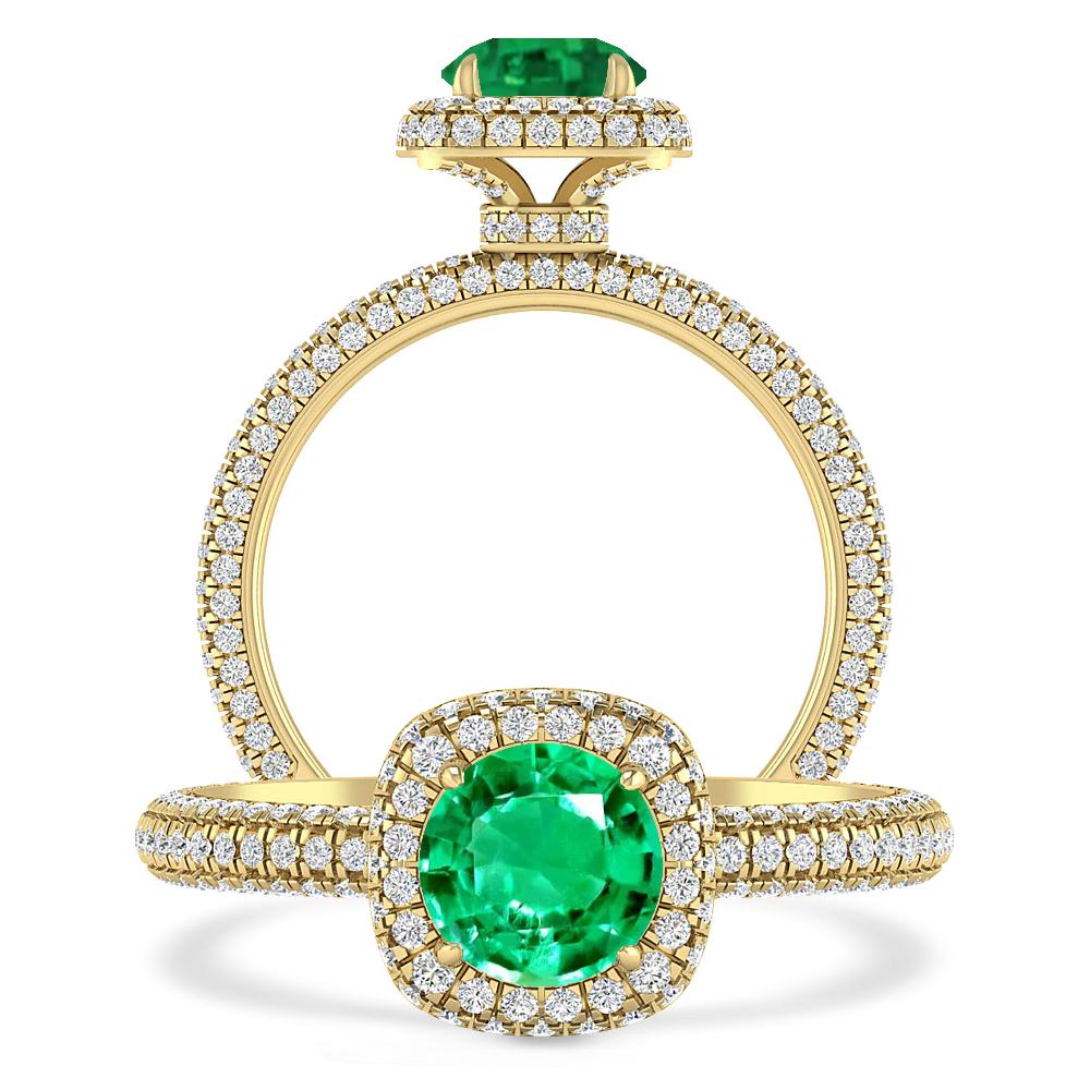 Yellow Gold - Emerald