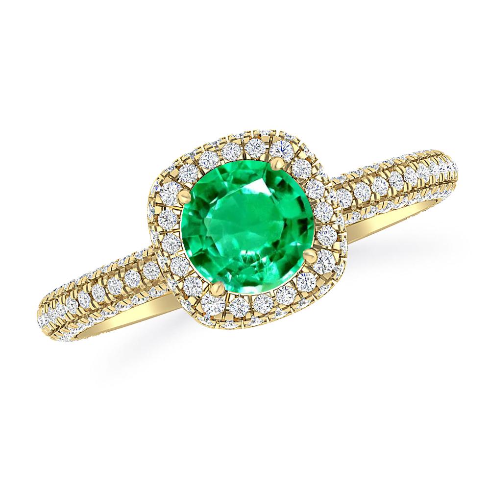 Yellow Gold - Emerald