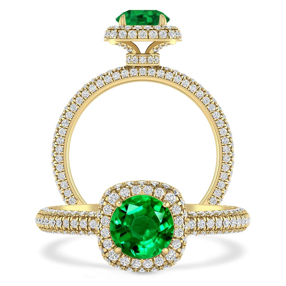 Yellow Gold - Emerald