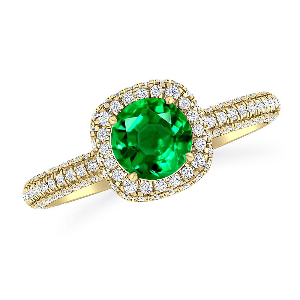 Yellow Gold - Emerald