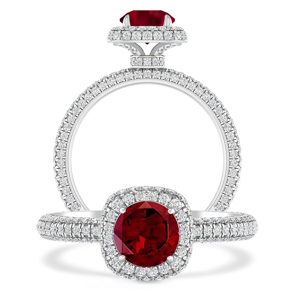 White Gold - Garnet