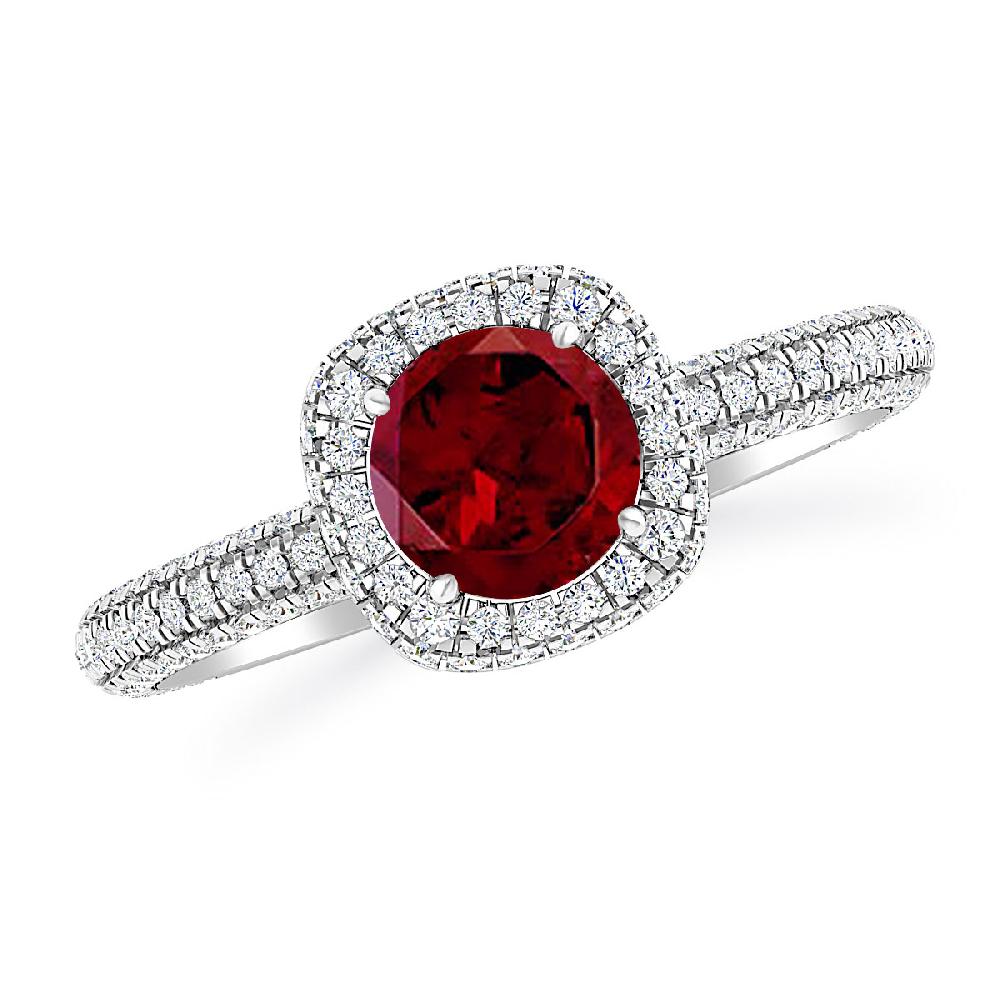 White Gold - Garnet