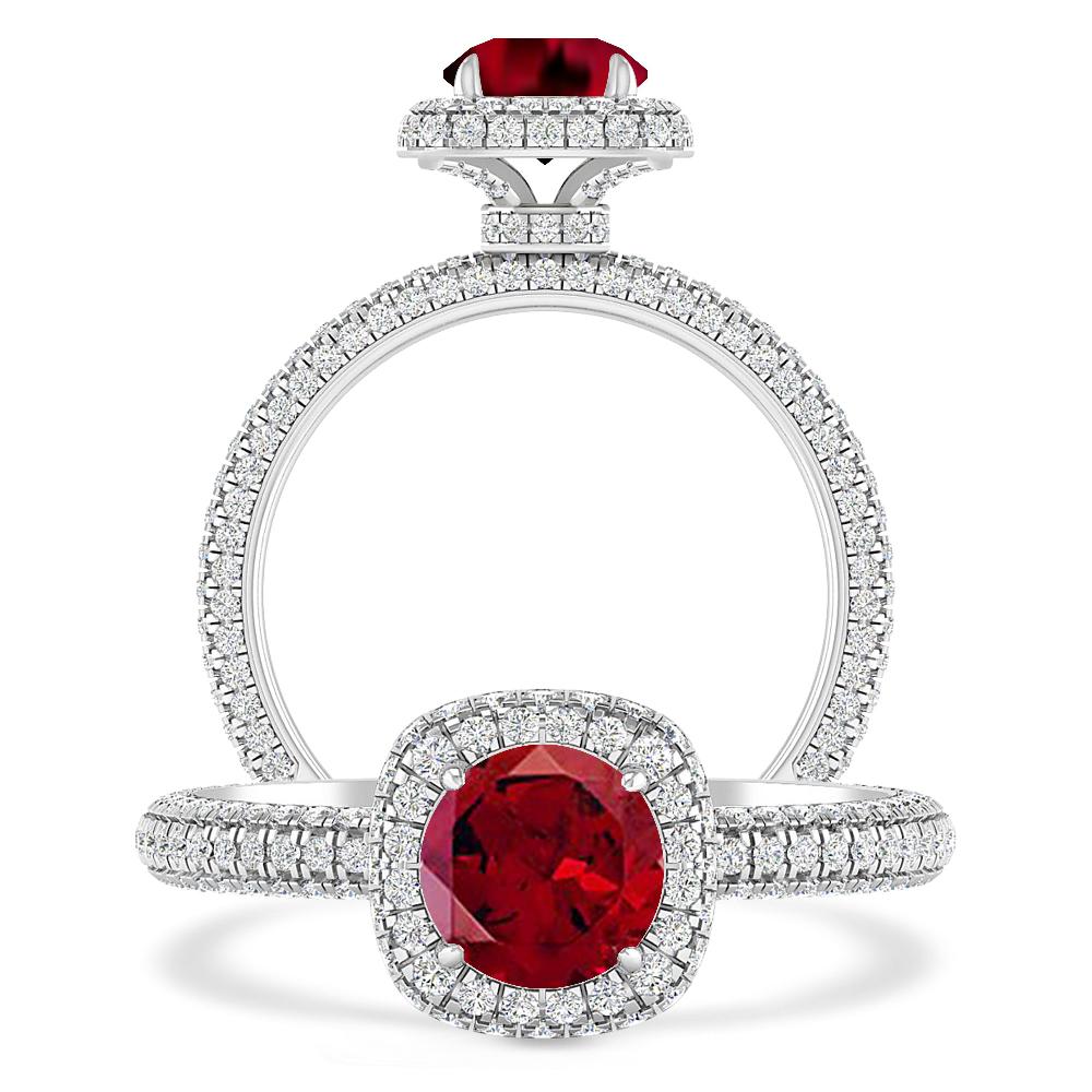 White Gold - Garnet