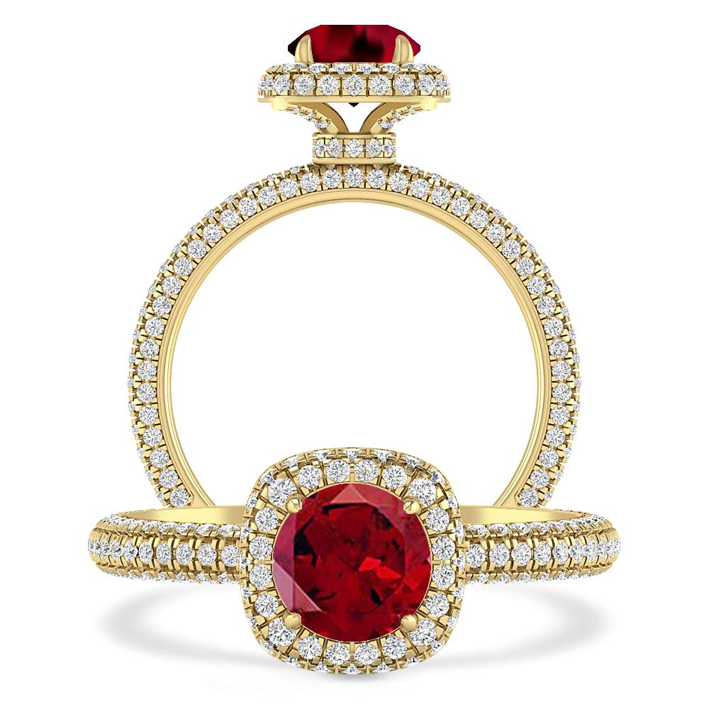 Yellow Gold - Garnet