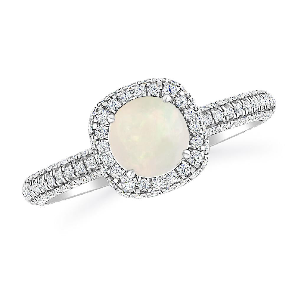 White Gold - Opal