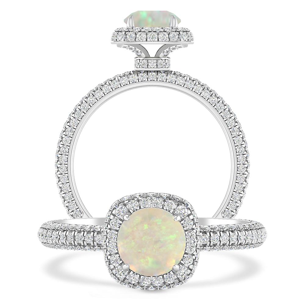 White Gold - Opal