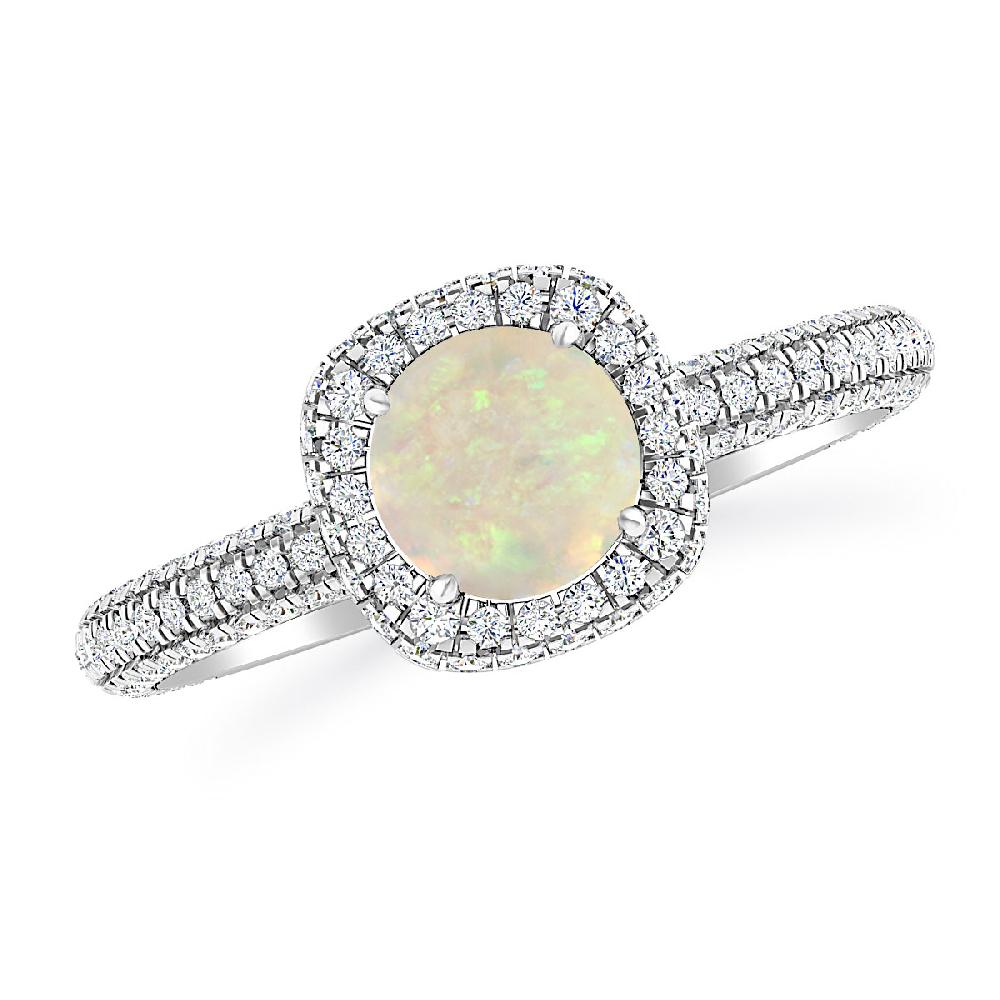 White Gold - Opal