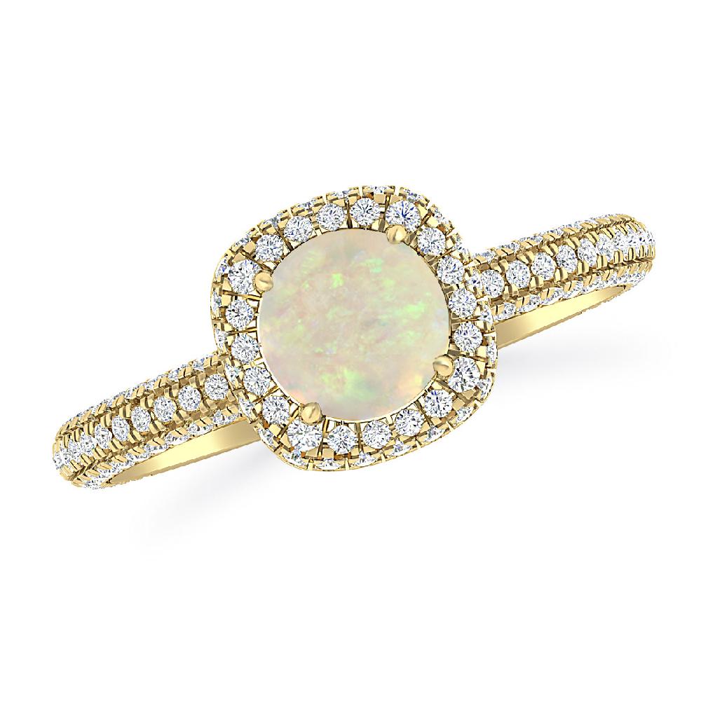 Yellow Gold - Opal