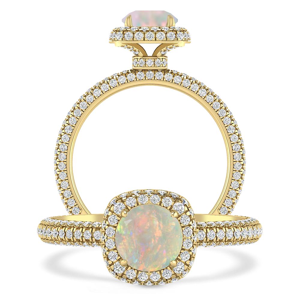 Yellow Gold - Opal