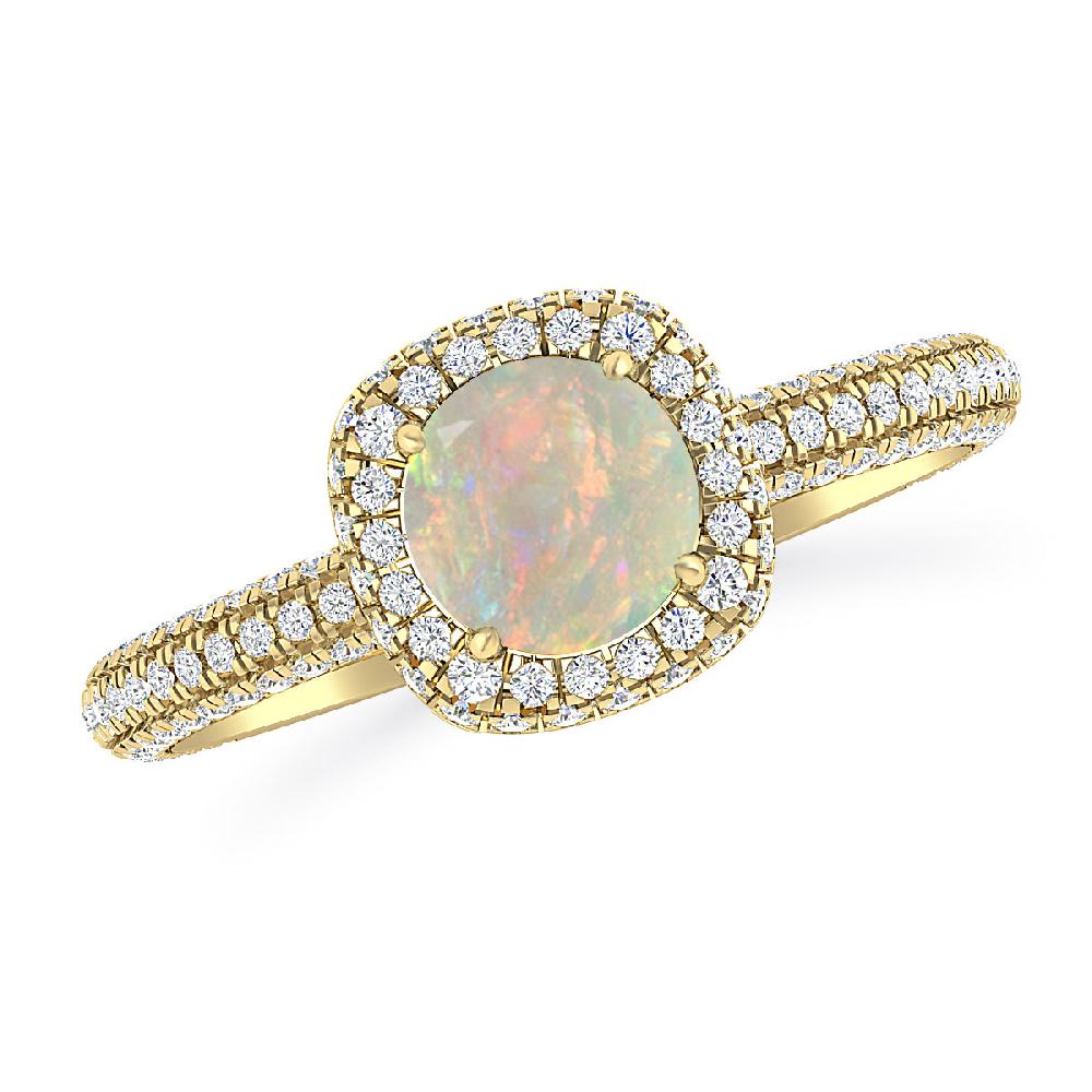 Yellow Gold - Opal