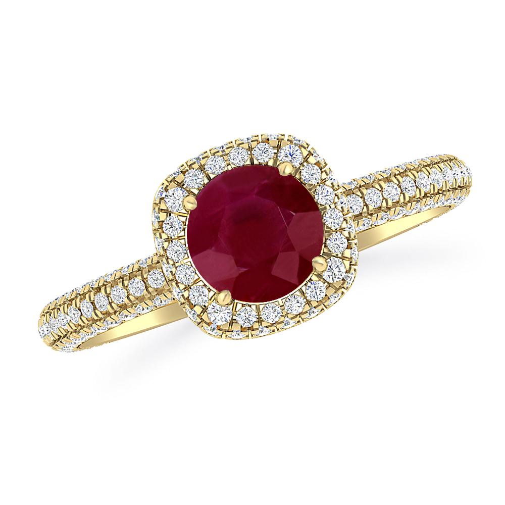 Yellow Gold - Ruby