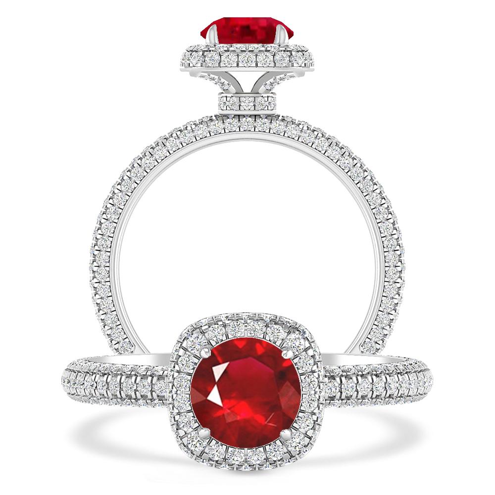 White Gold - Ruby