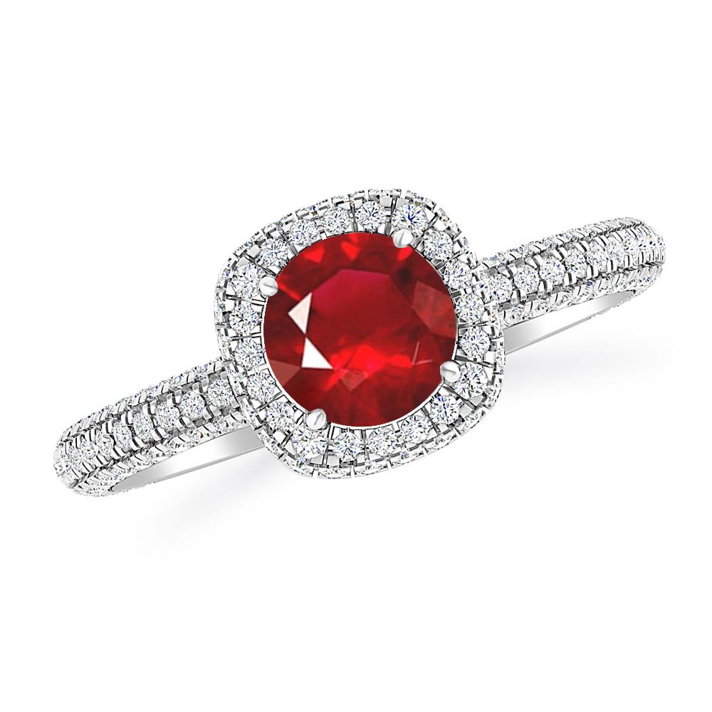 White Gold - Ruby