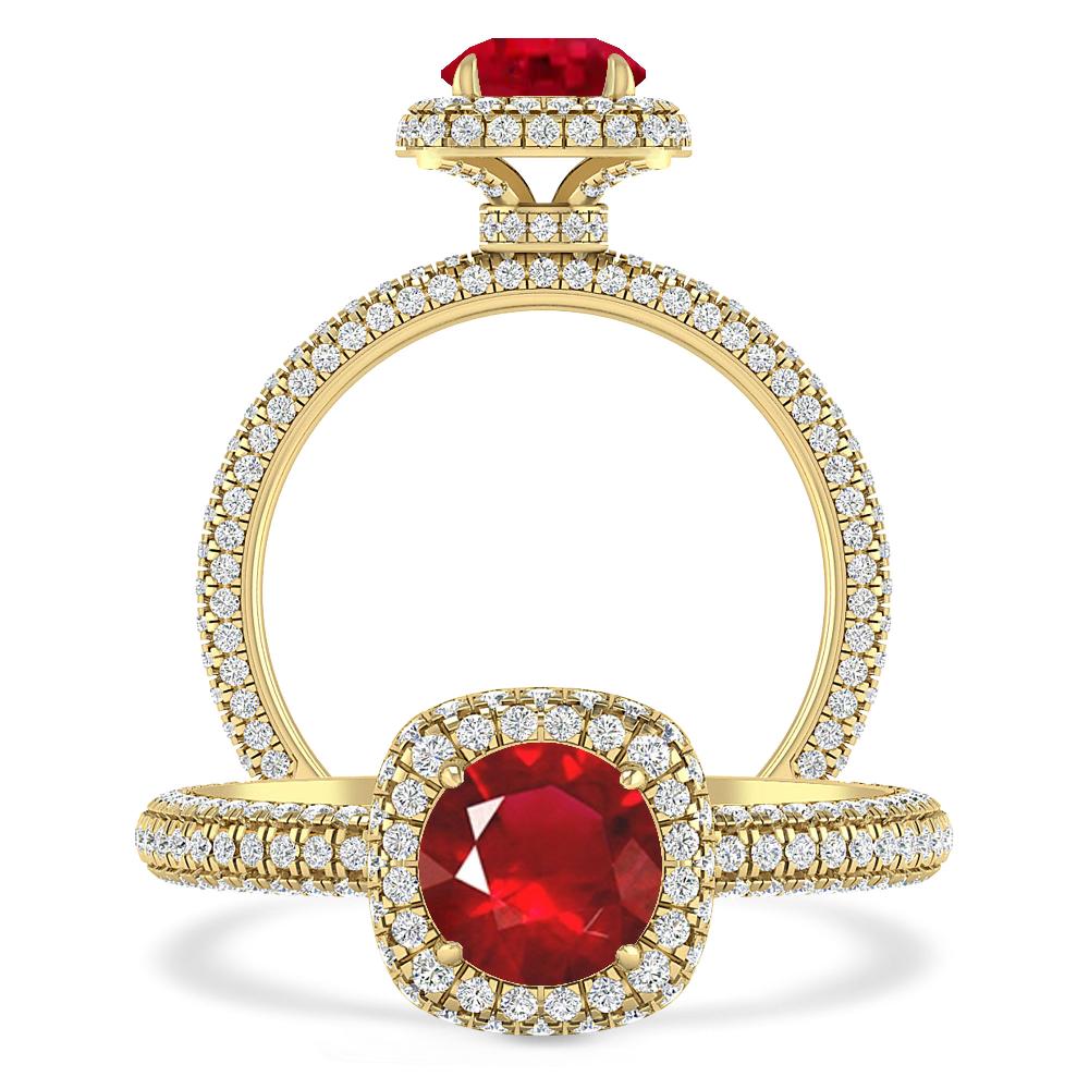 Yellow Gold - Ruby