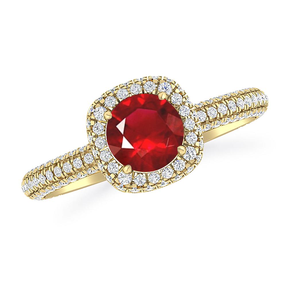 Yellow Gold - Ruby