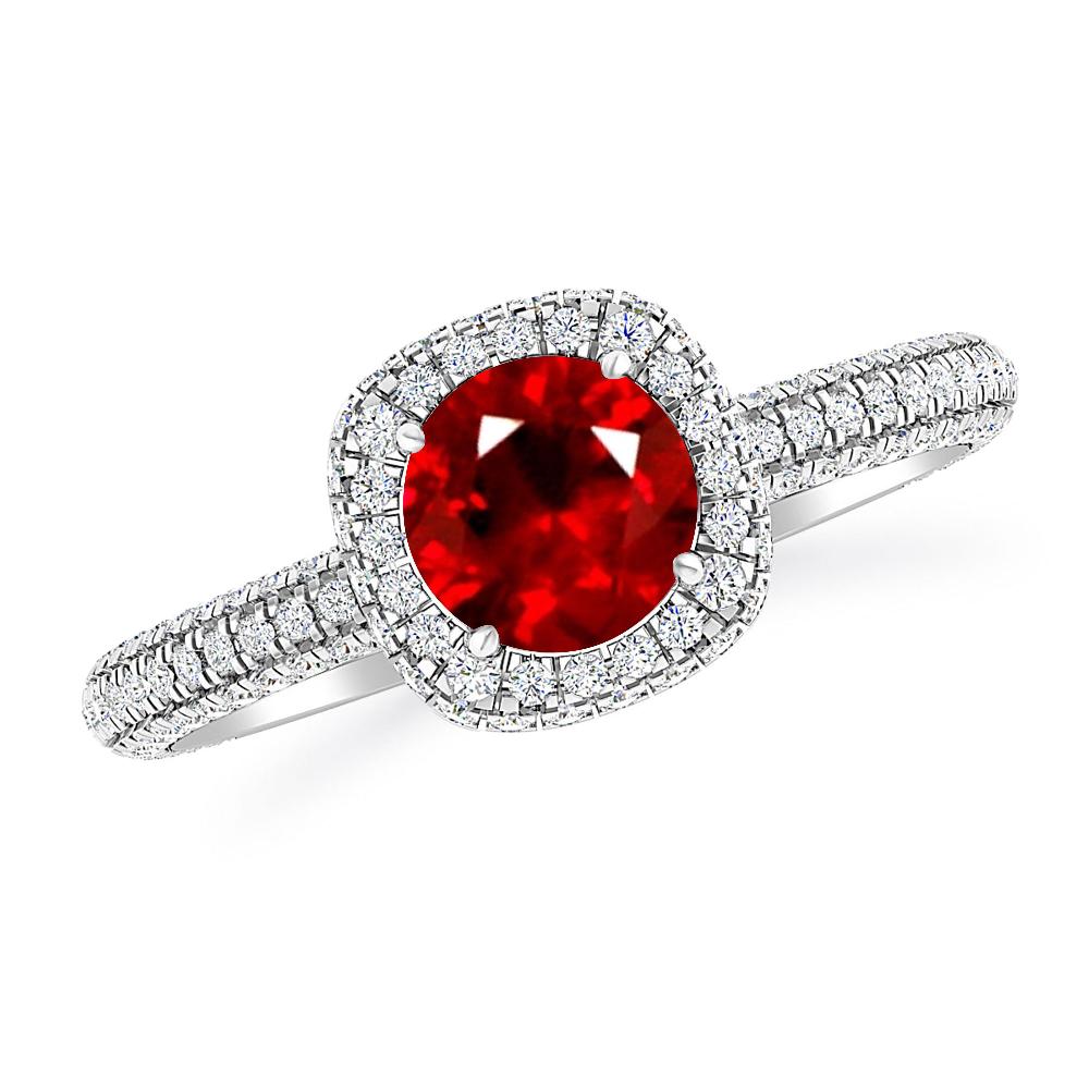 White Gold - Ruby