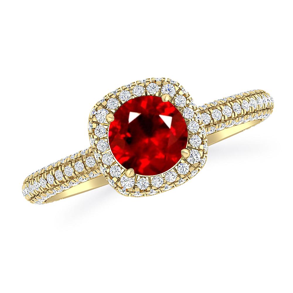 Yellow Gold - Ruby