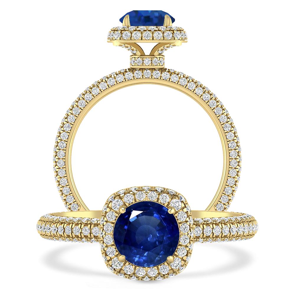 Yellow Gold - Sapphire