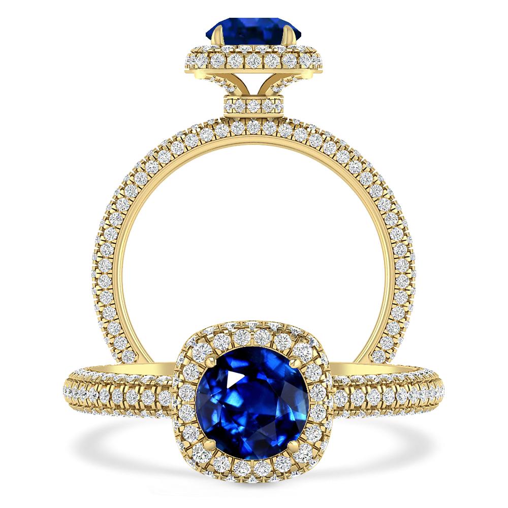 Yellow Gold - Sapphire