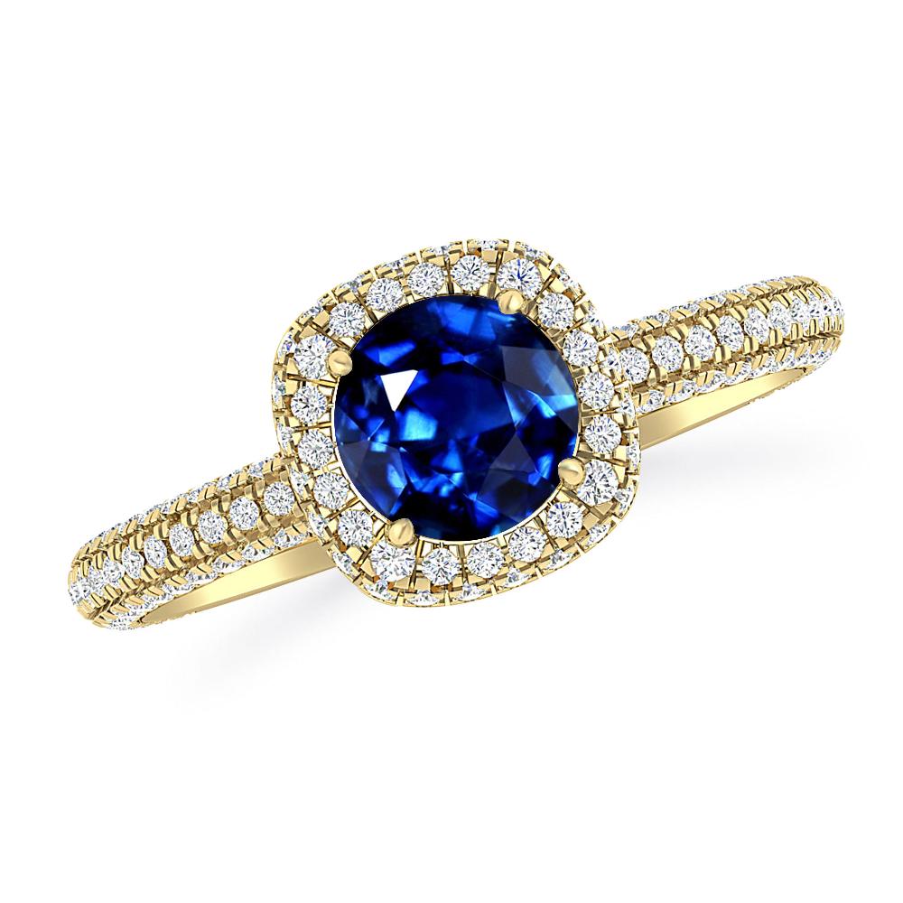 Yellow Gold - Sapphire