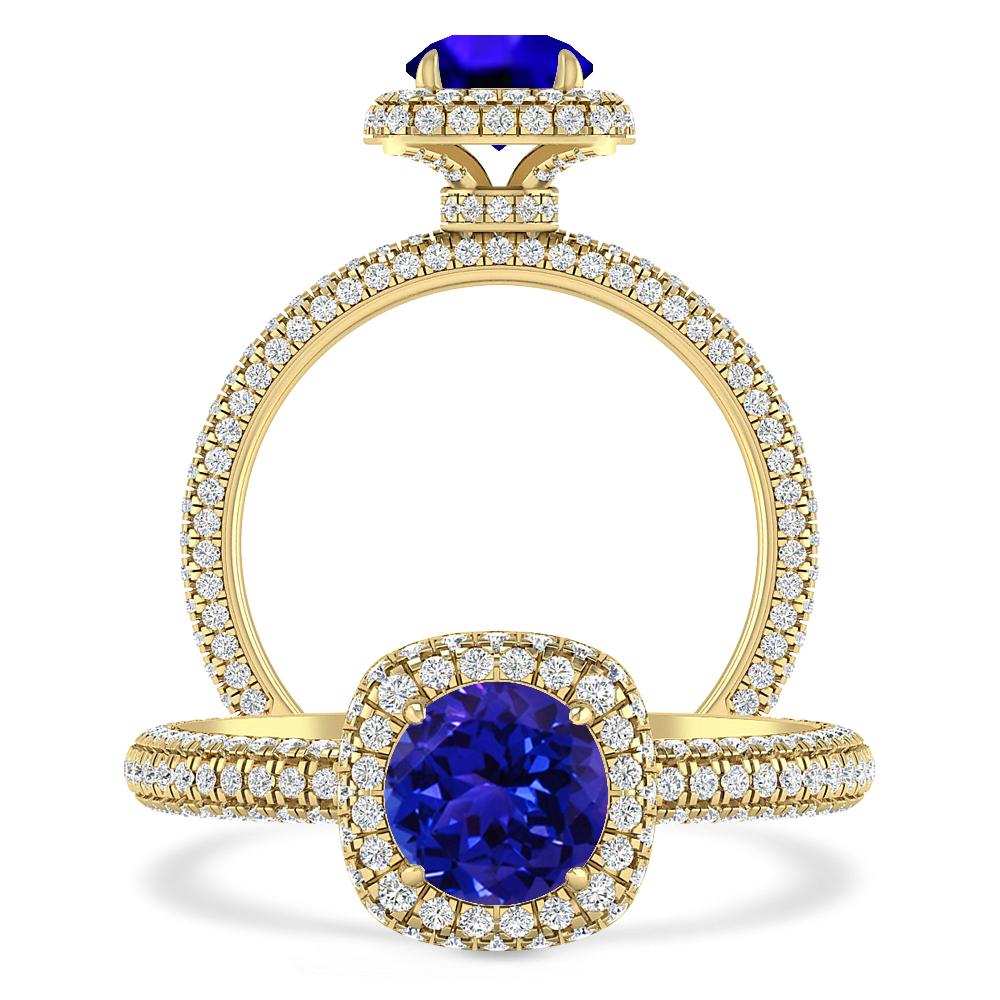 Yellow Gold - Tanzanite