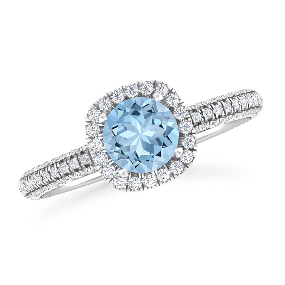 White Gold - Aquamarine