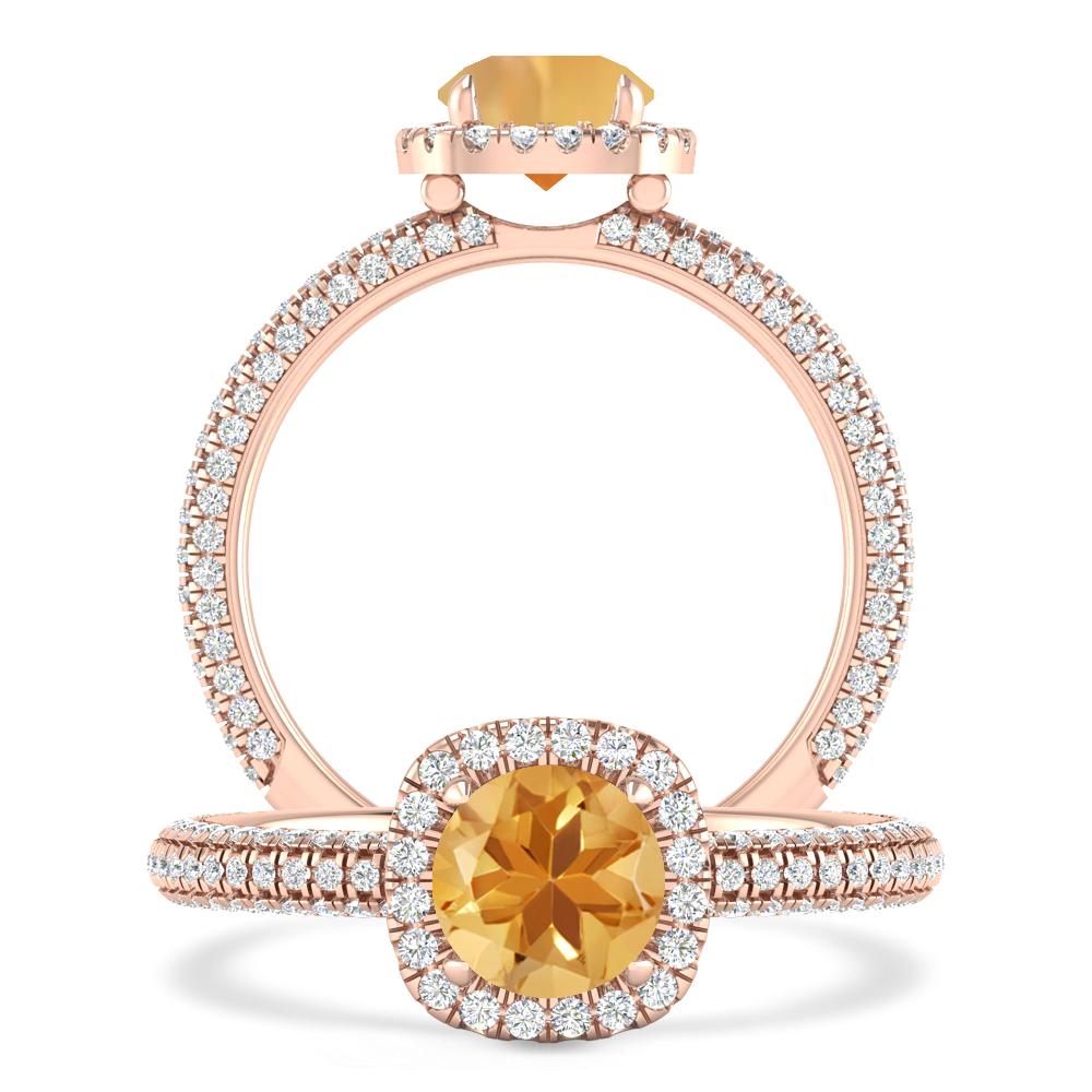 Rose Gold - Citrine