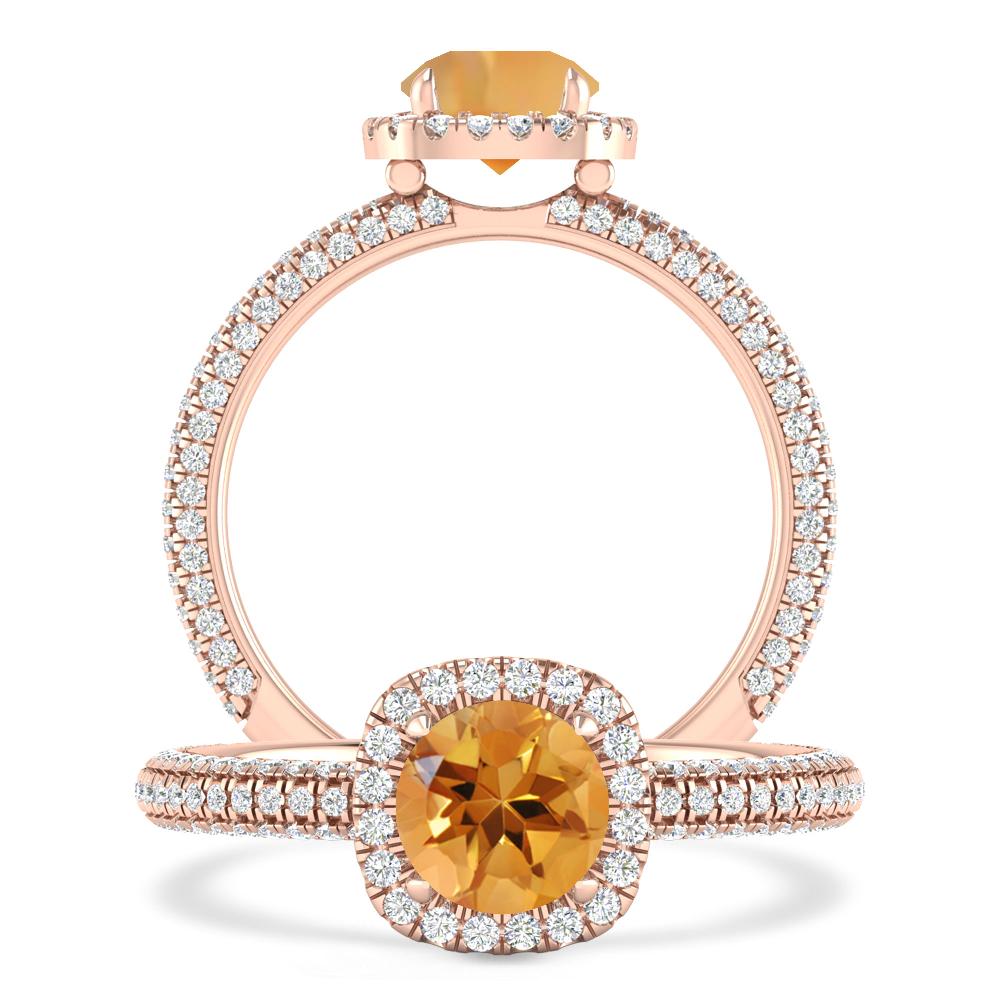 Rose Gold - Citrine
