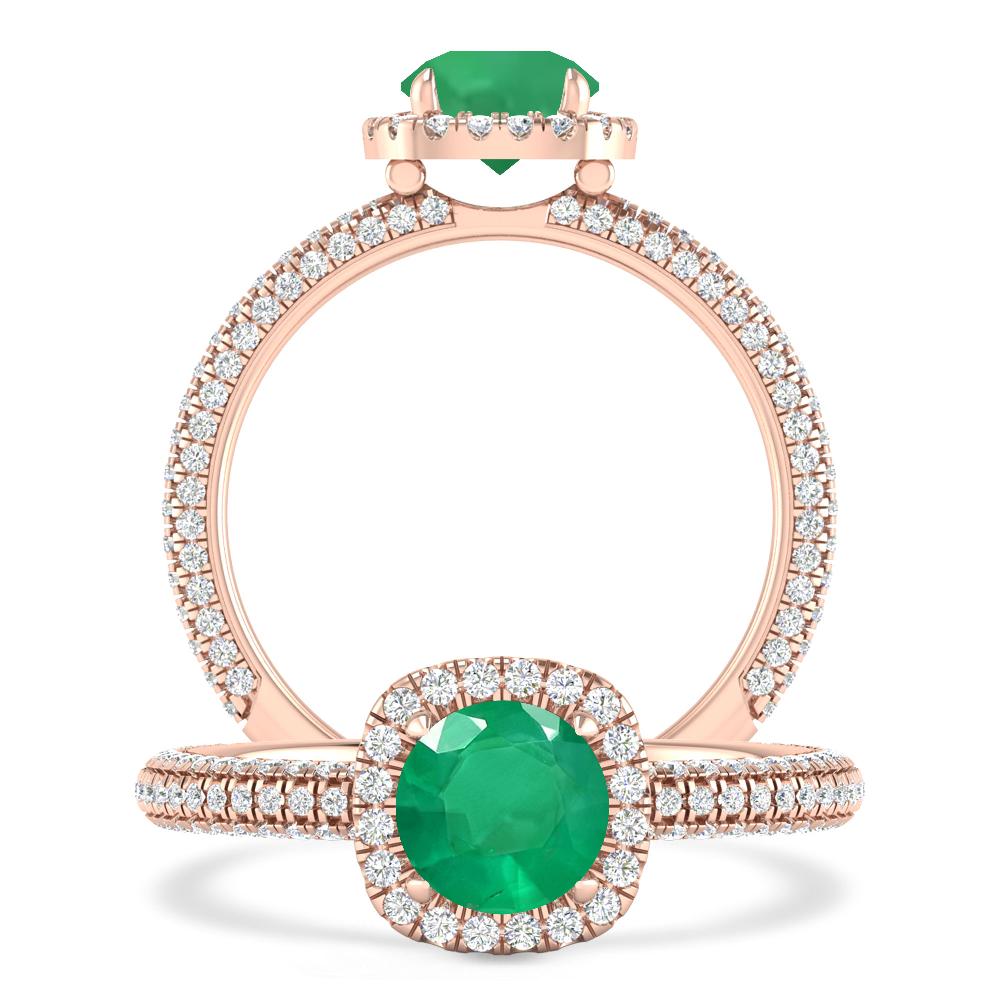 Rose Gold - Emerald